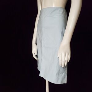COS Light Blue Front Slit Skirt (8)